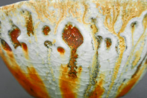 Tea bowl, white shino