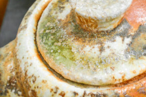 Sencha teapot, molten ash