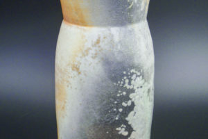 Vase, heavy ash deposit