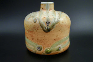 Porcelain vase, glaze drops (bi doro)